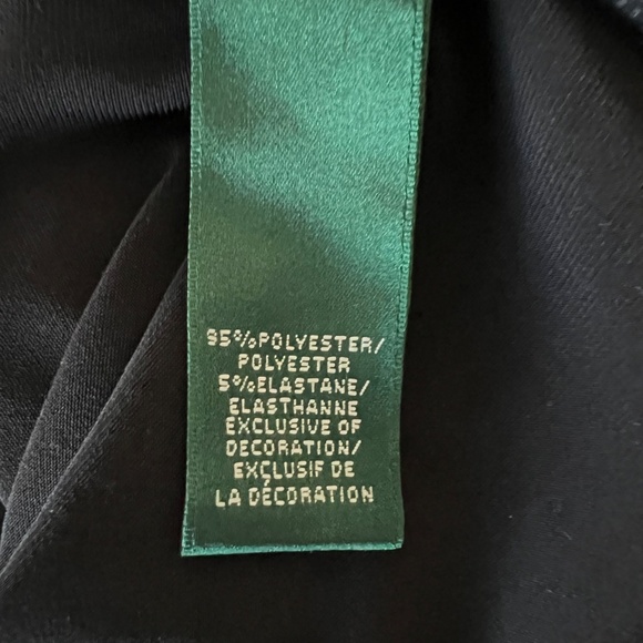 Ralph Lauren Black Faux Wrap Dress - Picture 6 of 6